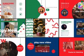 New Year Youtube End Screens for FCPX 42296115