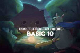 Jingsketch Procreate Brushes: Basic 10