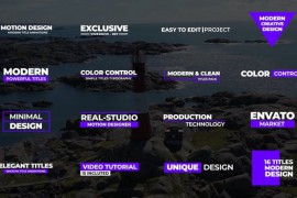 Modern Titles | FCPX & Apple Motion 45314963