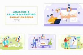 Startup Analysis and Launch Marketing Animation Scene 48569142