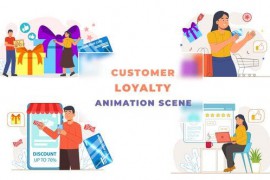Customer Loyalty Animation Scene 43043380