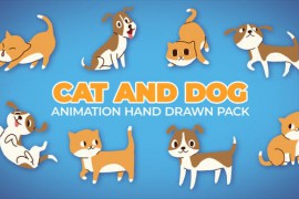 Cat And Dog Animation Hand Drawn Pack 46358566