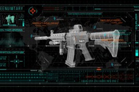 HUD700 Screen Military Gun 46440068