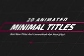 Minimal TItles and Lowerthirds 17310788