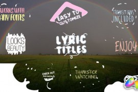 Cartoon Lyric Titles | FCPX 24571025