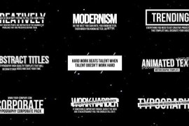 Animated Text Titles 2.0 | MOGRT 47828737