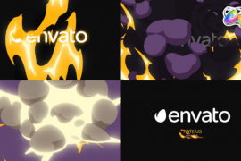 Cartoon Explosion Logo Opener for FCPX 50854449