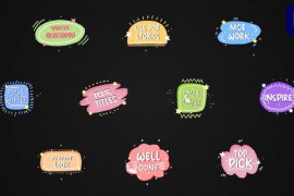 Colorful Plate Titles | Premiere Pro MOGRT 51652764