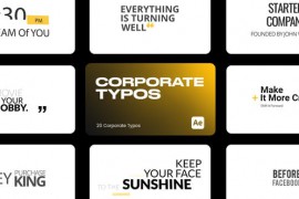 Corporate Typo 01 for After Effects 43802961