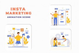 Instagram Marketing Premiere Pro Animation Scene 44141746