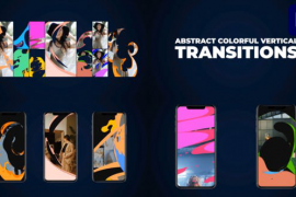 Abstract Colorful Vertical Transitions | Premiere Pro MOGRT 48267603