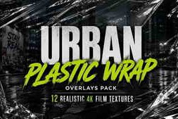 Free Download:Urban Plastic Wrap Overlays Pack | 12 Realistic 4K Film Textures AE 63973288