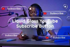 Free Download:Liquid Glass YouTube Subscribe Buttons 58794703