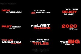Kinetic Text Titles 2.0 | PP 44923107
