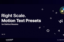 Right Scale Motion Text Presets Vol. 10 for DaVinci Resolve 47355640