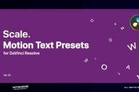 Scale Motion Text Presets Vol. 01 for DaVinci Resolve 46705633