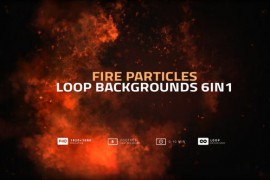 Fire Particles Loop Backgrounds Pack 6in1 37877981