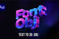 Free Download:Aescripts FontObj v1.0