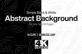 Simple Black and White Abstract Animated Pattern Minimal Background 4k pack 39728381