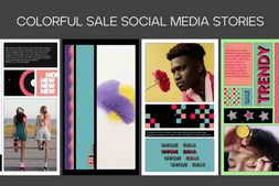 Colorful Sale Social Media Stories for Premiere Pro