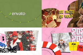 Colorful New Year And Christmas Slideshow | DaVinci Resolve 42538136