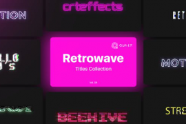 Retrowave Motion Titles Vol. 04 45405602