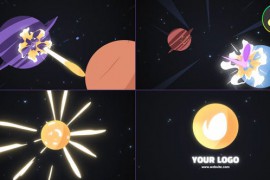 Planet Bounce Asteroid Logo for DaVinci Resolve 48755854