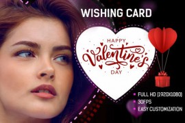 Valentine's Day Wishing Card 50273365