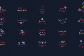 Christmas Design Titles for DaVinci Resolve 42200923