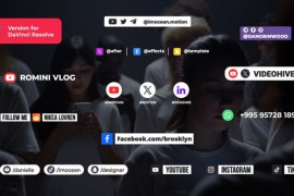 Social Media Lower Thirds | DaVinci Resolve 50173322