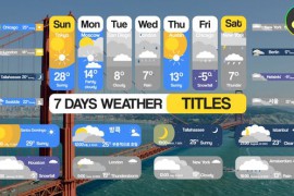 7 Days Weather Titles for DaVinci Resolve 51584009