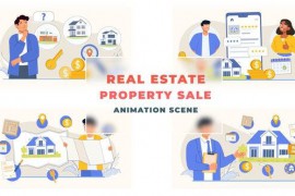Real Estate Property Sale Agency Animation Scene 43396499