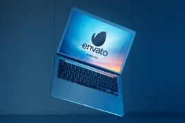 Stylish Room Laptop Logo Reveal 50823075