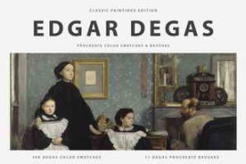 Free Download:CreativeMarket – Edgar Degas Art Procreate Brushes 5474758