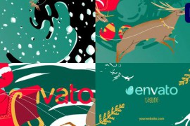 Santa's Reindeer Christmas Logo | Premiere Pro MOGRT 49510561