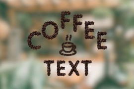 Dynamic Coffee Bean Typeface 48457378