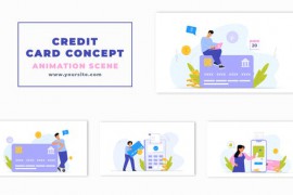 Credit Card Payment Vector Animation Scene 47262179