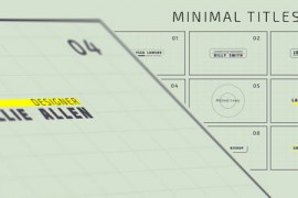 Minimal Titles And Lowerthirds Pack 17137607