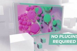 Slideshow 3D Screen White 45753437