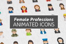 Female Profession avatars Animated Icons - Mogrt 42231700