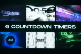 6 Countdown Timer | Stream Background Pack | MOGRT 51584882
