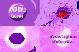 Bubble Gum Logo for Premiere Pro 52591394