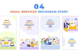 Email Marketing Strategy Cartoon Vector Animation Instagram Story 48060098