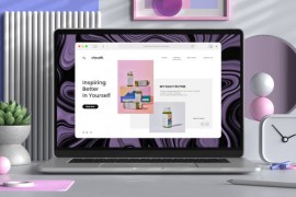 Laptop Office Desk Mockup 50061482