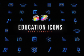 Education Neon Icons 47386967