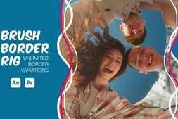 Free Download:Animated Brush Border Rig for After Effect Premiere Pro 62543157