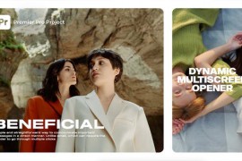 Dynamic Multiscreen Opener | MOGRT | Split Collage Slideshow 51450165