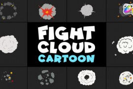 Fight Cloud Cartoon | FCPX 51012650