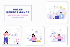 Sales Performance Animation Scene Pack 45798391