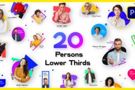20 Person Introduction Lower Thirds | Premiere Pro 46282739